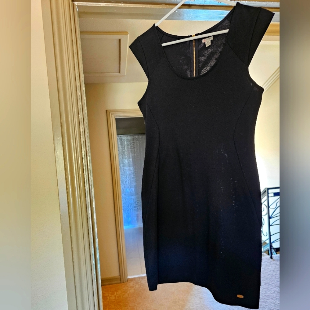 Guess "Little Black Dress", comfy, sexy, stylish, zipper detail.